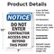 Signmission Do Not Enter Contractor Access OSHA Notice Sign, Plastic, 7in W x 10in L, 2PK OS-2PACK-NS-P-710-V-11177 - alternate 8